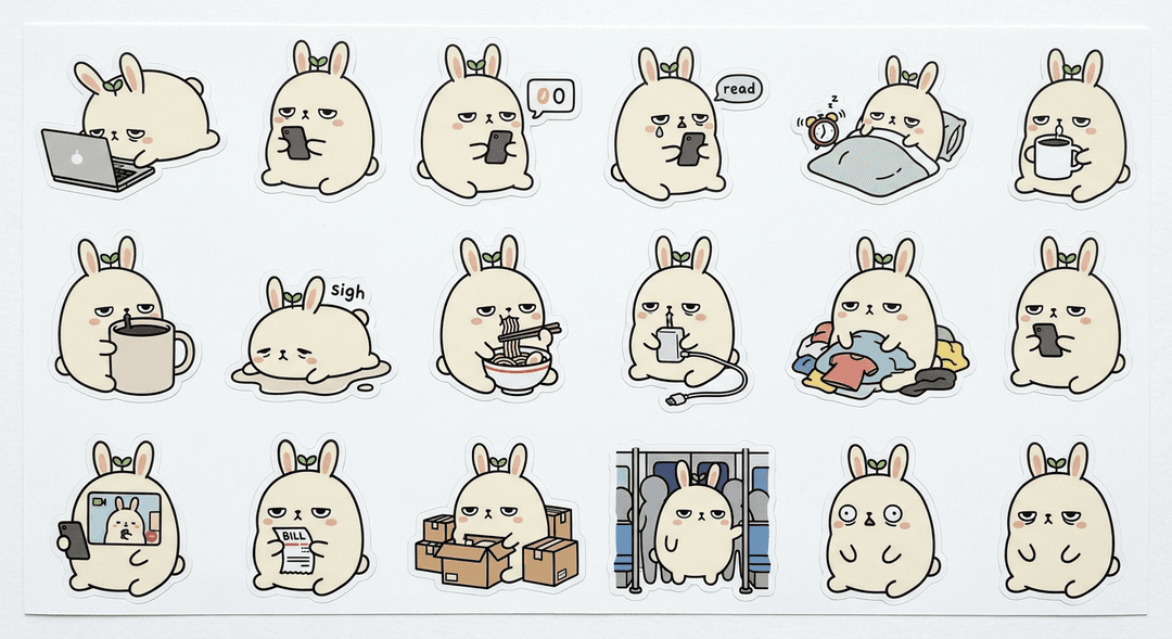 커플 볼펜 스티커